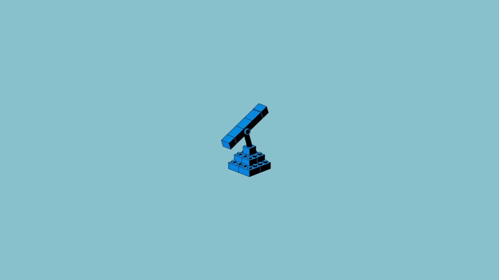 Private equity value creation lever: isometric block lever graphic on teal background
